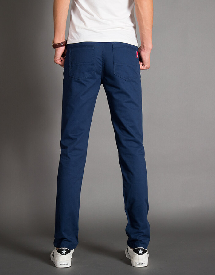 丹杰仕男士修身亚麻九分裤 演绎夏日简约潮男风尚